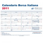 Calendario della Borsa Italiana 2011