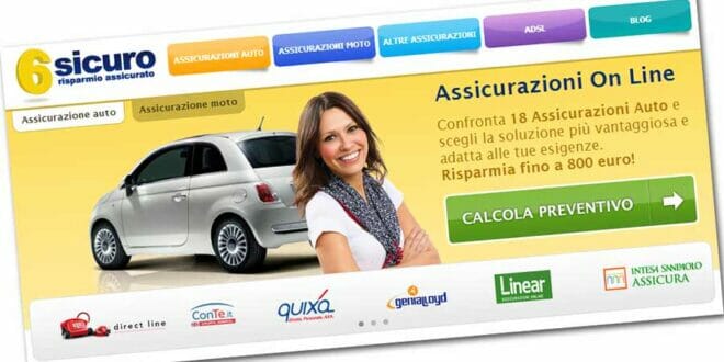 6sicuro.it confronta 18 assicurazioni online