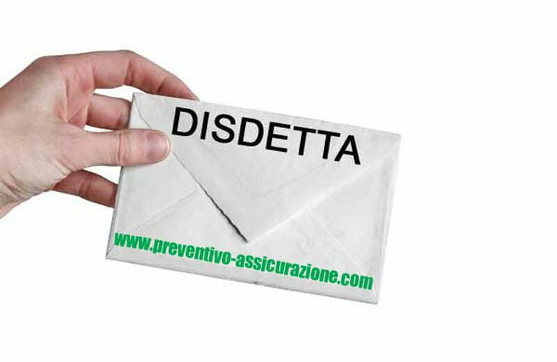 Disdetta assicurazione