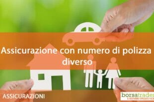 Assicurazione numero polizza diverso