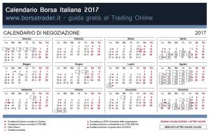 Calendario 2017 della Borsa Italiana