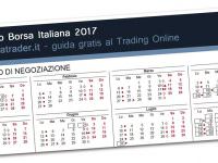 Calendario borsa 2017