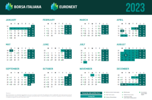 calendario Borsa Italiana 2023